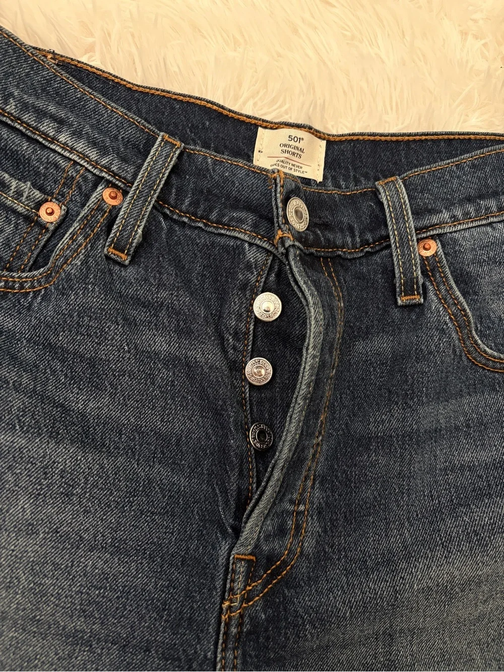 Levi’s Classic 501 Dark Wash Denim Shorts - Women W29